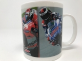 MotoGP Kopje Koffie Rossi, Dovi, Marquez en Lorenzo