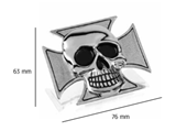 Custom Acces Skelett Kreuz Sticker