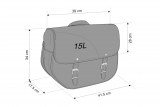 Custom Acces Saddlebags Sant Louis Suzuki C800 Intruder