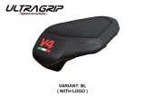 Tappezzeria funda asiento pasajero Argenta Pass con logo V4 Ultragrip Ducati Panigale V4