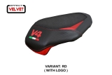 Tappezzeria housse de sige passager Argenta Pass velvet avec logo V4 Ducati Panigale V4