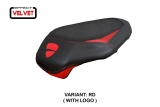Tappezzeria housse de sige passager Argenta Pass velvet avec logo Ducati Panigale V4