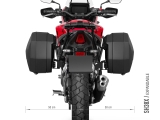 SHAD Side box kit SH38X Honda NX 500
