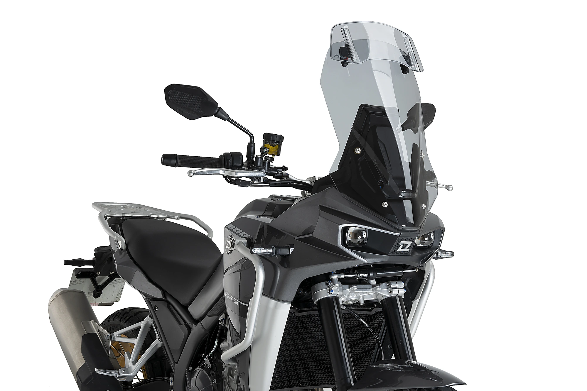 Puig Touring screen with Kove 800X visor attachment