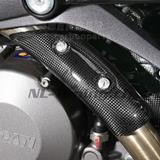 Protge chaleur d'chappement en carbone Ilmberger coude Ducati Monster 796