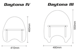 Custom Acces Touringscheibe Daytona Honda VT 600