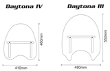 Custom Acces Touring Vindruta Daytona Honda VT 750 Shadow