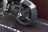 Rear wheel transport fixation